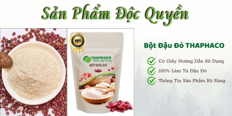 Bột đậu đỏ nguyên chất của THAPHACO