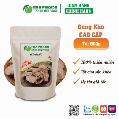 Gừng khô kích thích sản xuất enzyme tiêu hóa, giảm co thắt đường ruột