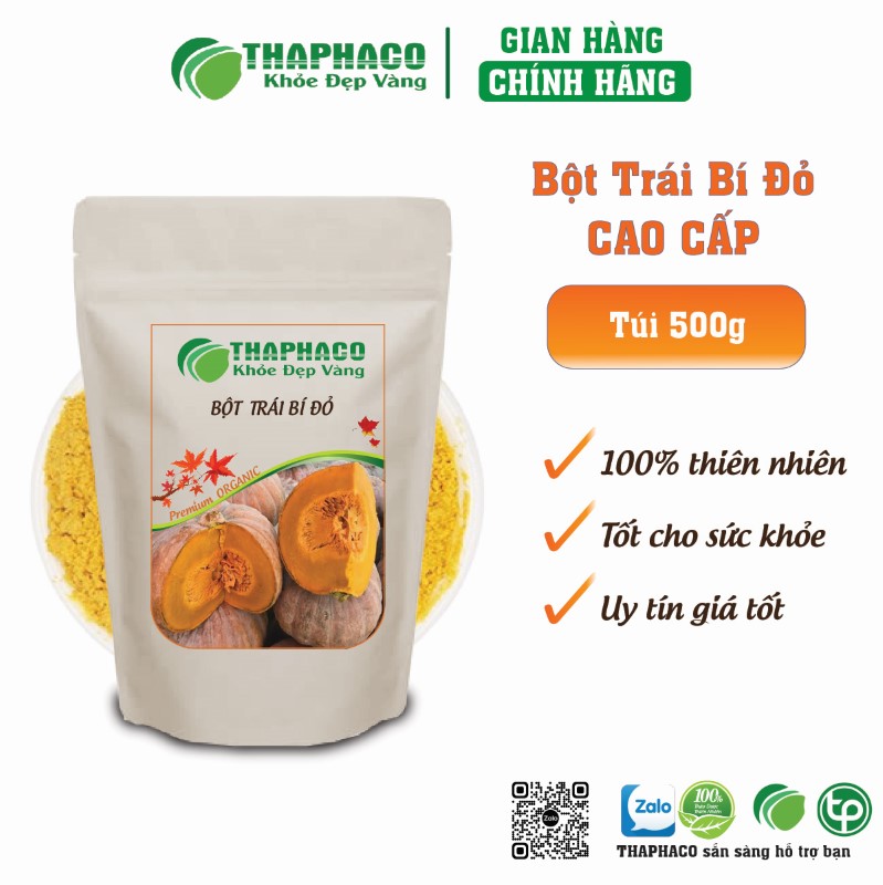Bột Trái Bí Đỏ Thaphaco giàu Vitamin C và các chất chống oxy hóa