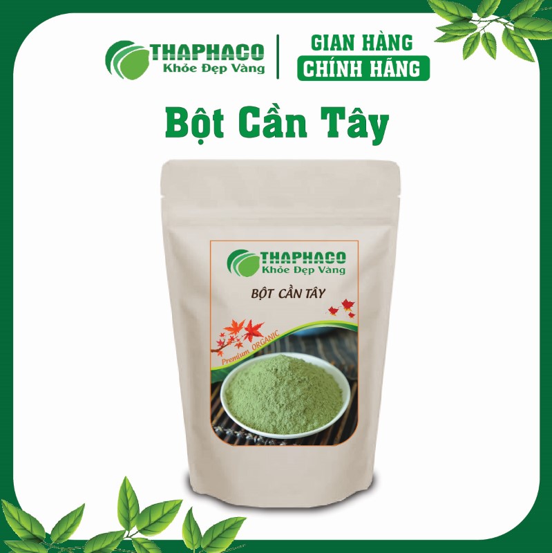 Bột cần tây là sản phẩm tự nhiên được chế biến từ cây cần tây tươi