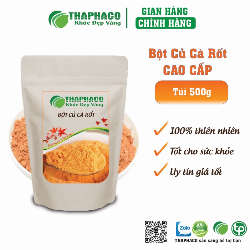 Bột củ cà rốt tăng cường sức đề kháng, chống lại virus, vi khuẩn