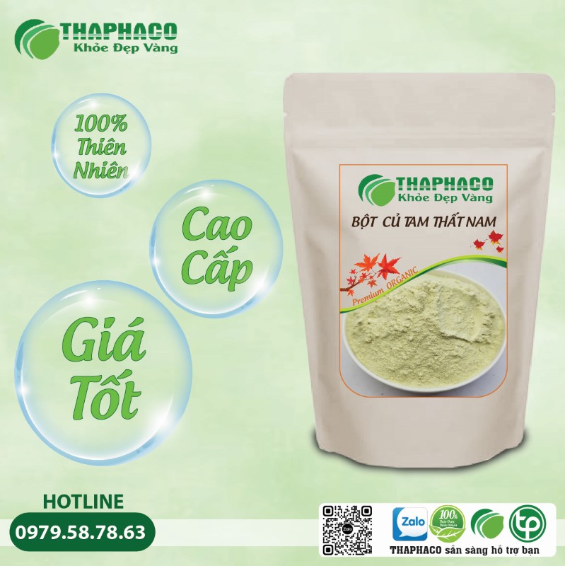 Bột Củ Tam Thất Nam Nguyên Chất Từ Thaphaco