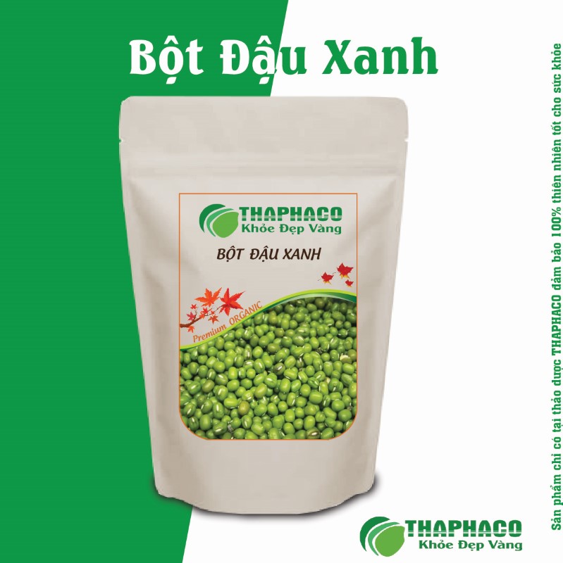 Bột đậu xanh Thaphaco là bí quyết làm đẹp tự nhiên, giúp tẩy tế bào chết, trị mụn