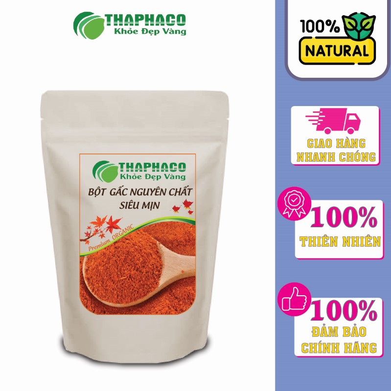 Bột Gấc Nguyên Chất Siêu Mịn hàng đầu, cam kết chất lượng 100% tự nhiên
