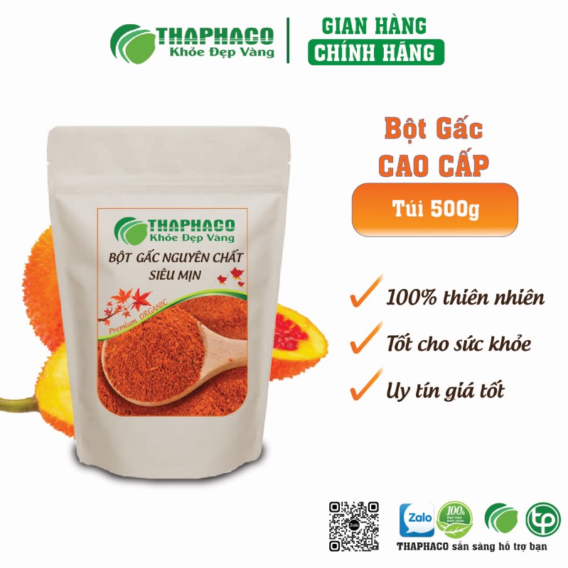 Bột Gấc giúp cải thiện sắc tố da, tăng độ đàn hồi, giảm mụn