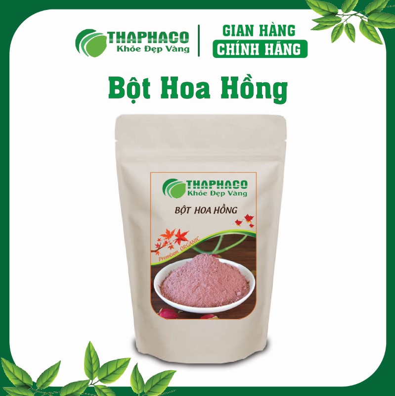 Bột Hoa Hồng Thaphaco được chế biến từ những cánh hoa hồng tuyển chọn
