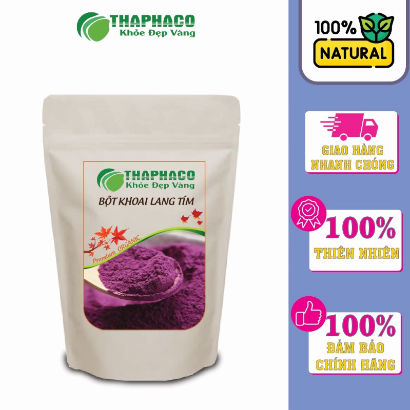 Thaphaco cam kết mang đến bột khoai lang tím 100% nguyên chất