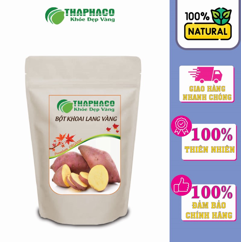 Thaphaco cam kết Bột Khoai Lang Vàng sạch, nguyên chất 100%
