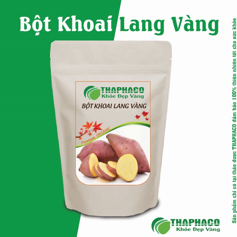 Bột Khoai Lang Vàng Thaphaco có thể pha với nước ấm, sữa, sữa chua hoặc sinh tố