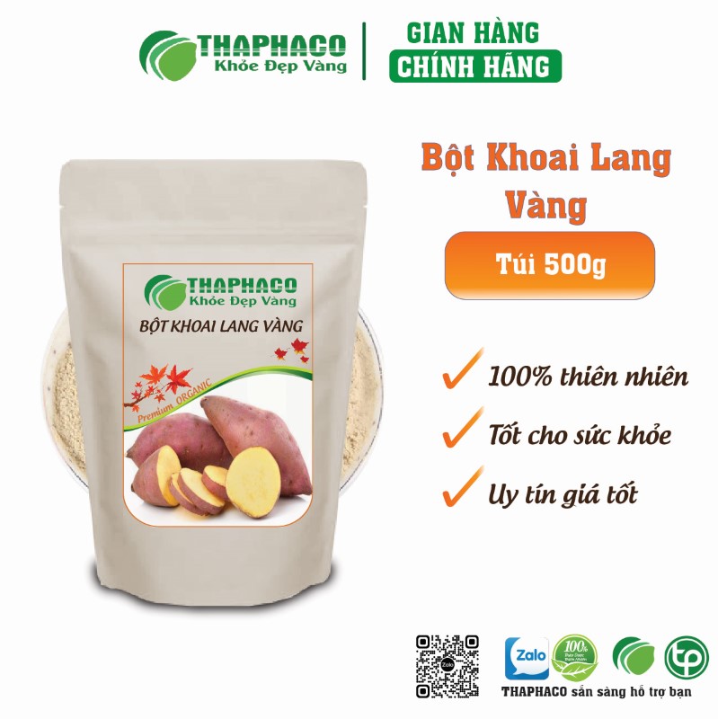 Bột khoai lang vàng giúp điều hòa huyết áp, bảo vệ tim mạch