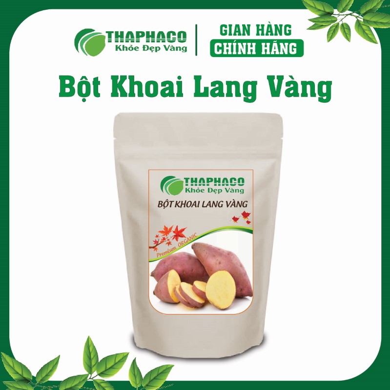 Bột Khoai Lang Vàng là sản phẩm tự nhiên 100% từ củ khoai lang vàng tươi