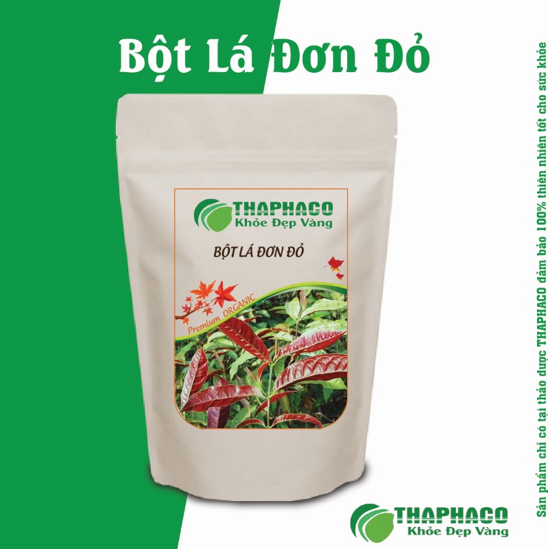 Kết hợp lá đơn đỏ trong các bài thuốc dân gian
