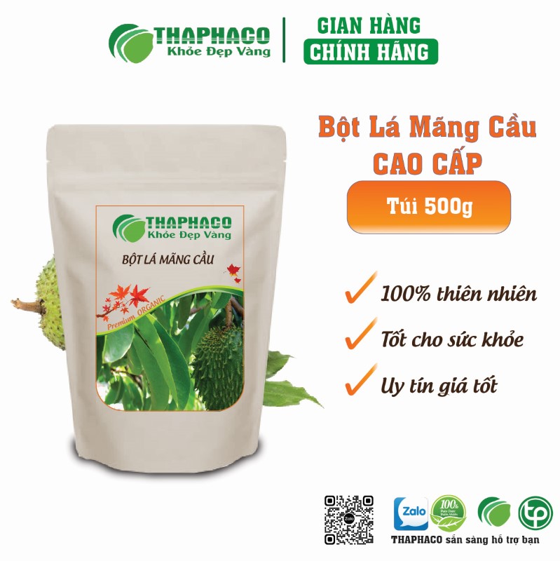 Bột lá mãng cầu chứa các hợp chất có tác dụng an thần nhẹ