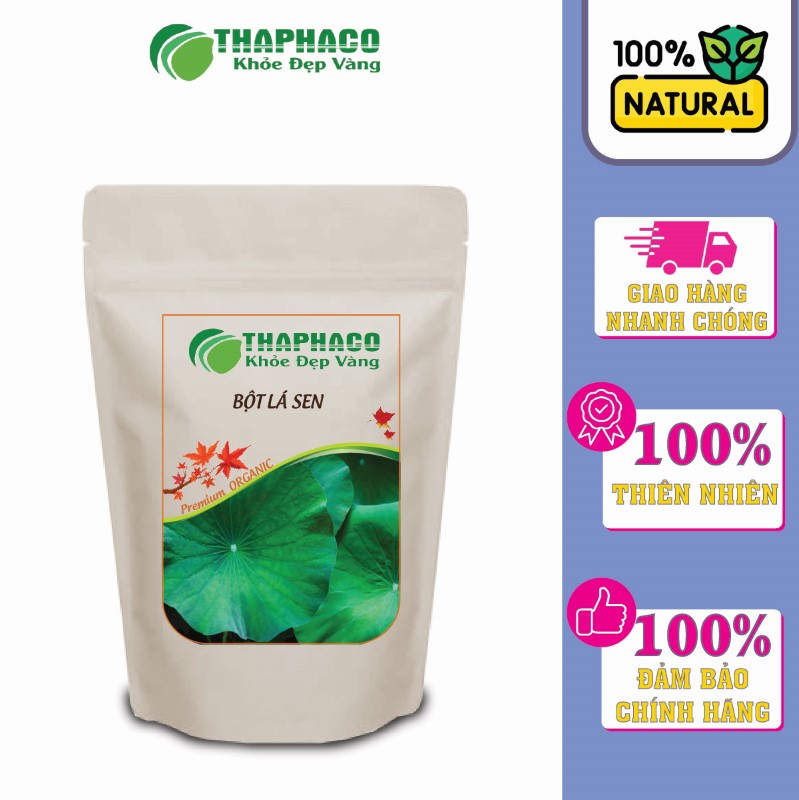 Bột lá sen Thaphaco sạch, nguyên chất, sản xuất theo chuẩn GMP