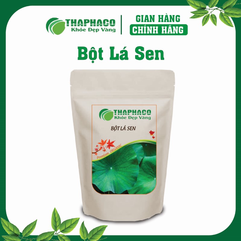 Bột lá sen là sản phẩm từ lá sen tươi, được chế biến bằng công nghệ hiện đại