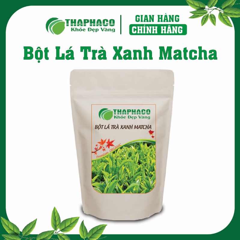 Bột lá trà xanh matcha là tinh túy từ lá trà xanh non, được nghiền mịn