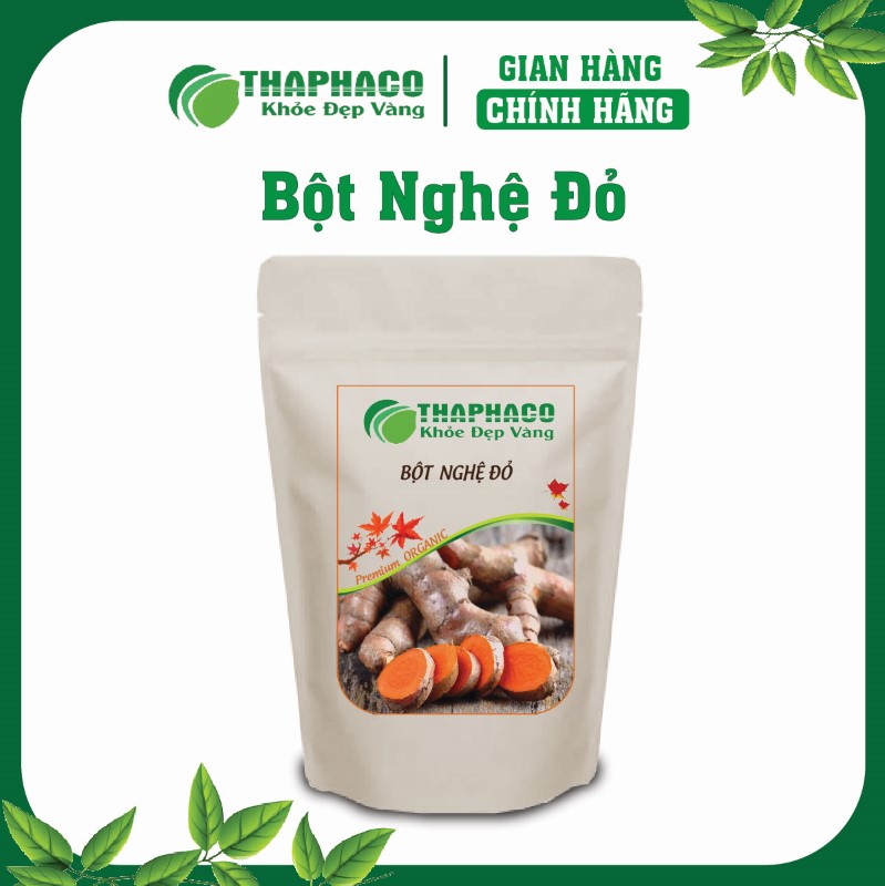 Bột nghệ đỏ là sản phẩm từ củ nghệ đỏ chứa nhiều curcumin hơn