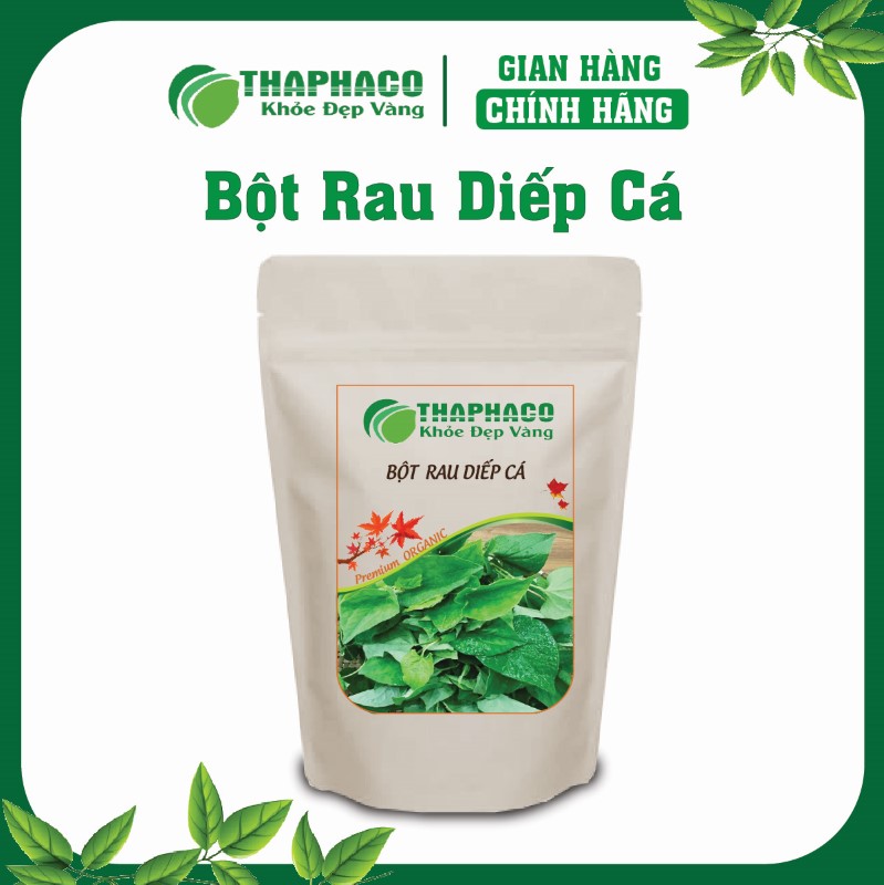 Bột Rau Diếp Cá Thaphaco là sản phẩm 100% nguyên chất từ cây diếp cá tươi