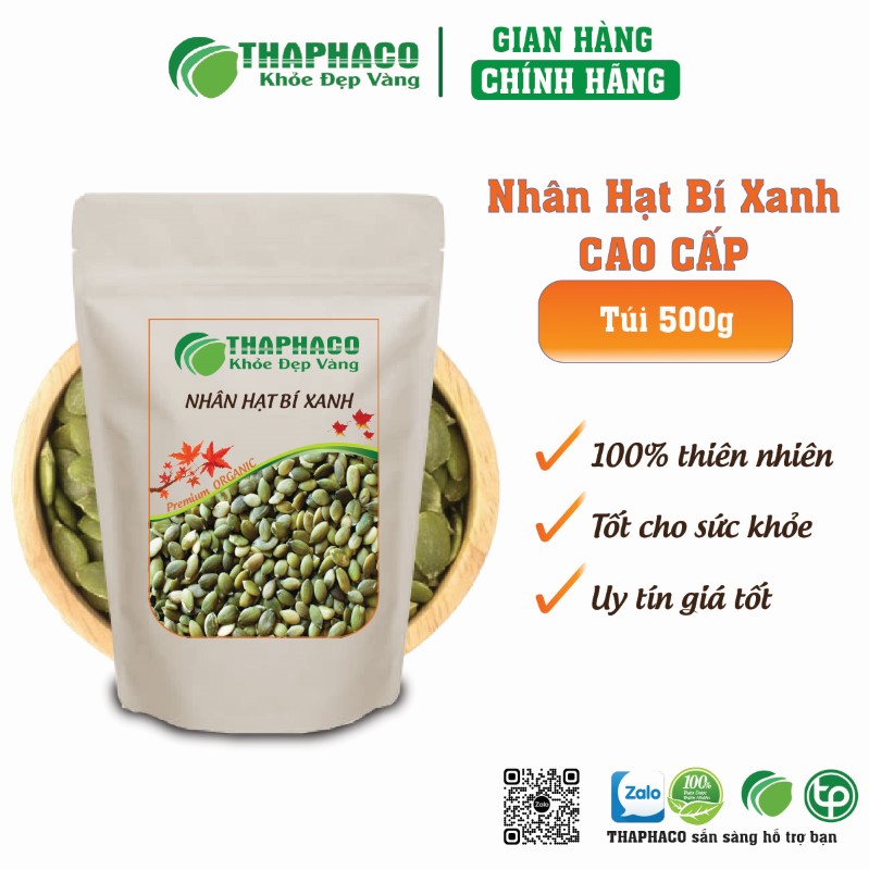 Nhân hạt bí xanh giàu vitamin E, kẽm và chất chống oxy hóa