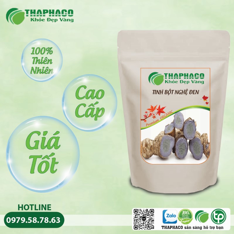 Tinh Bột Nghệ Đen THAPHACO cam kết chất lượng