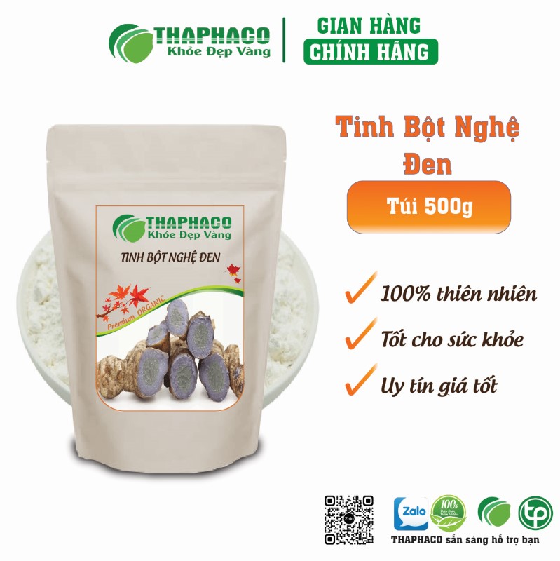 Hướng dẫn sử dụng Tinh Bột Nghệ Đen THAPHACO đúng cách