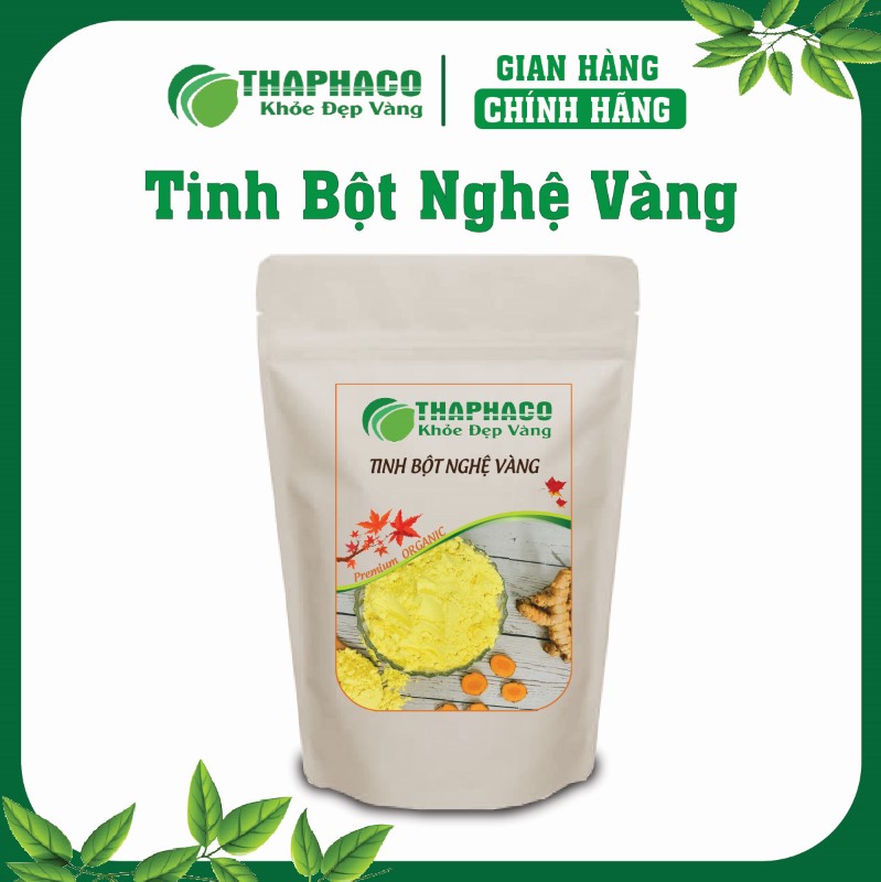 Tinh bột nghệ vàng là tinh hoa được chiết xuất từ củ nghệ tươi
