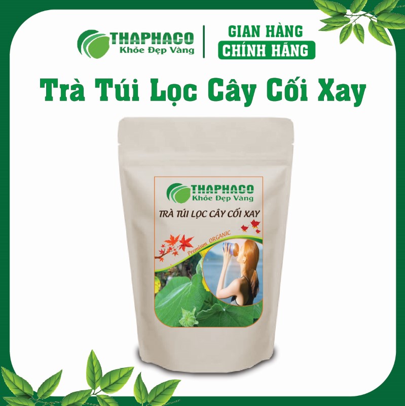 Trà Túi Lọc Cây Cối Xay của Thaphaco được chế biến từ 100% cây Cối Xay tươi