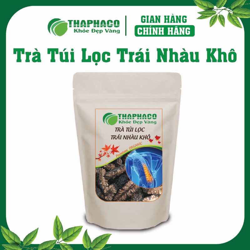 Trà túi lọc trái nhàu khô là sản phẩm tiện lợi từ trái nhàu (Noni) tự nhiên