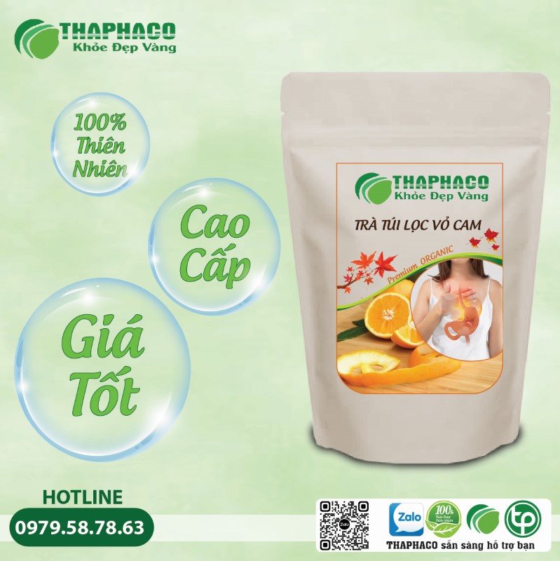 Bảo quản trà túi lọc vỏ cam ở nơi khô ráo, thoáng mát, tránh ánh nắng trực tiếp