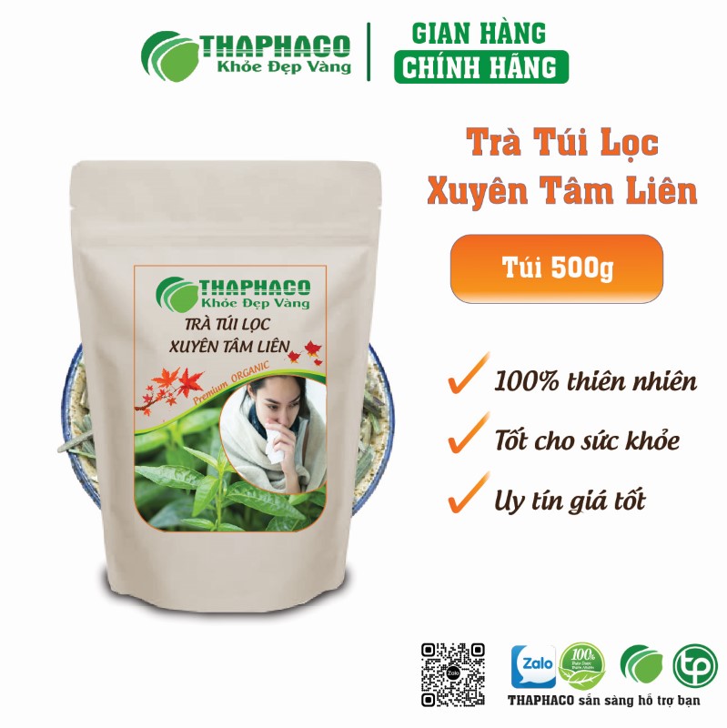 Trà Xuyên Tâm Liên giúp giảm ho khan, ho có đờm và đau họng