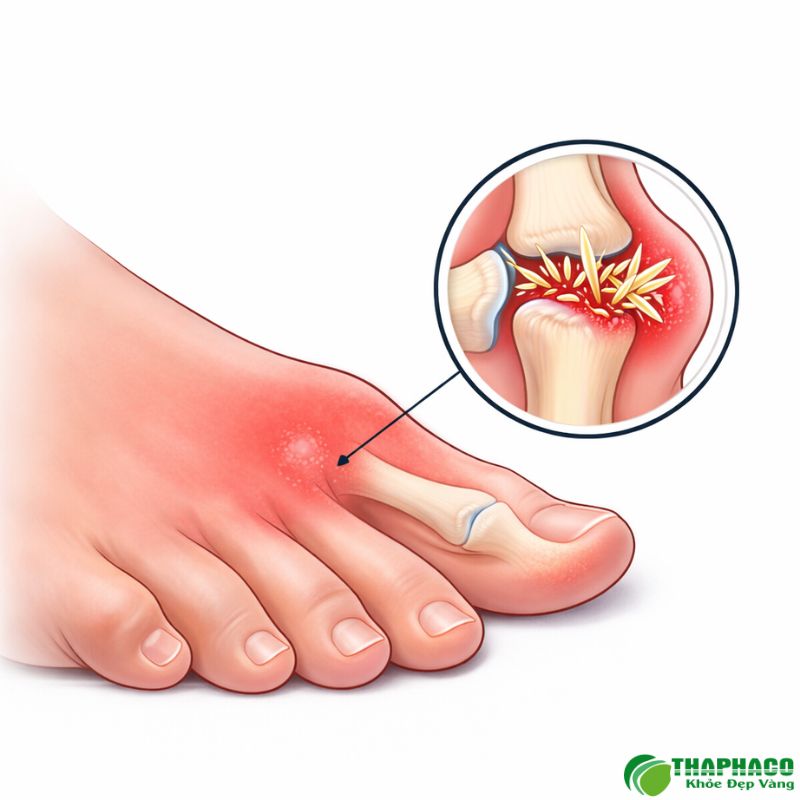 Gout, hay thống phong, là một dạng viêm khớp