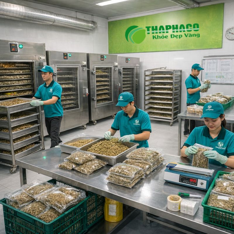 Công nghệ sấy lạnh và sấy thăng hoa hiện đại giúp giữ trọn vẹn dược tính tại Thaphaco
