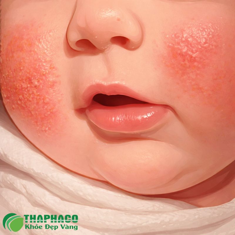 Chàm sữa ở trẻ có nhiều nguyên nhân, từ yếu tố di truyền, cơ địa dị ứng đến môi trường