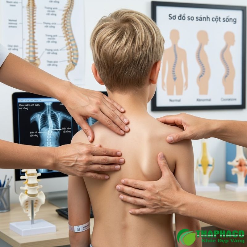 Cong vẹo cột sống có thể bắt nguồn từ nhiều yếu tố, từ bẩm sinh, tư thế sai hàng ngày