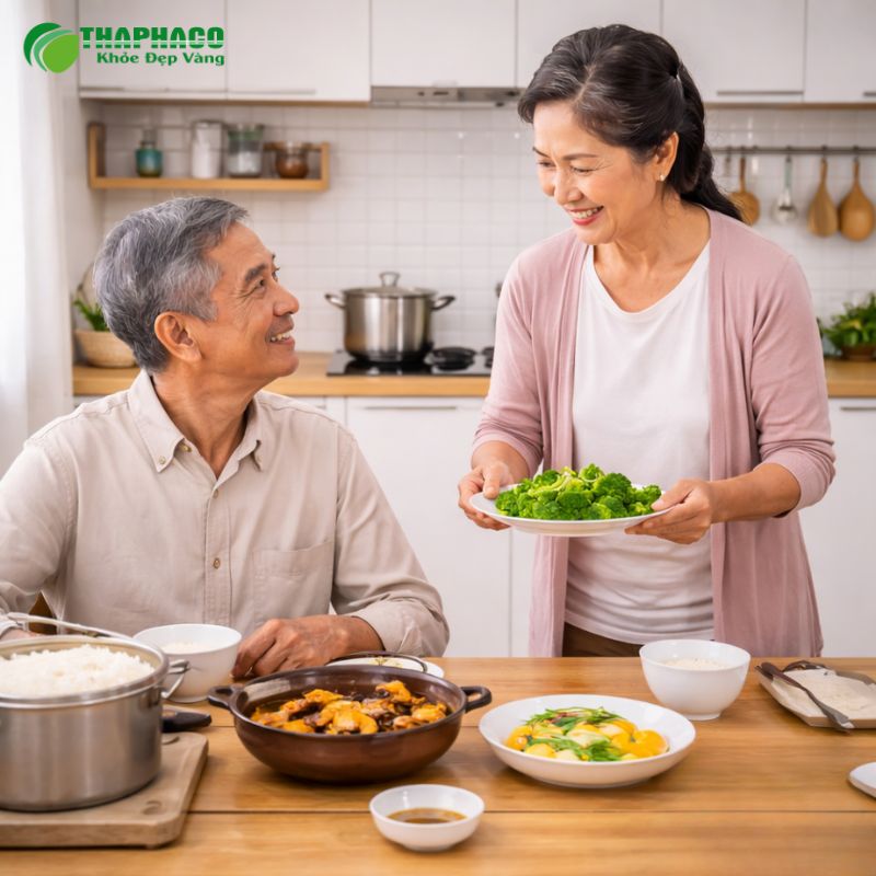 Kết hợp dược liệu Thaphaco với chế độ dinh dưỡng cân bằng