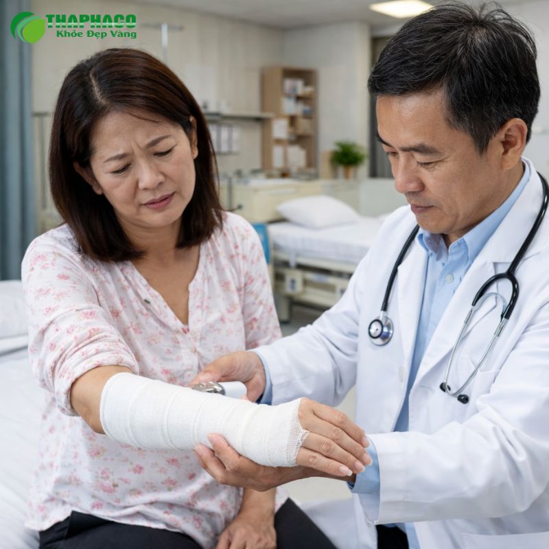 Điều trị đứt dây chằng bằng phương pháp bó bột