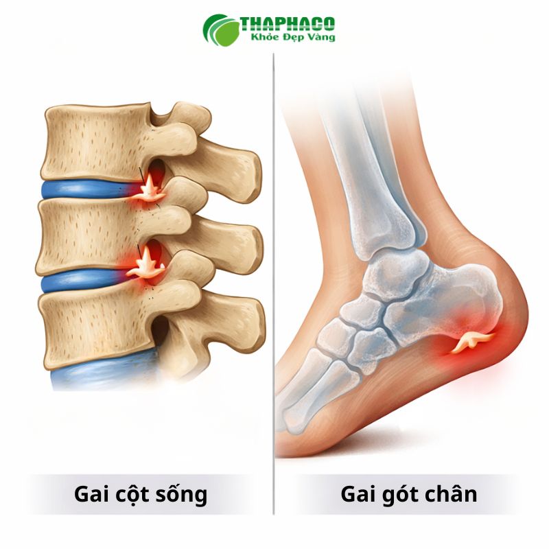 Gai xương là sự phát triển thêm của các mỏm xương tại khớp