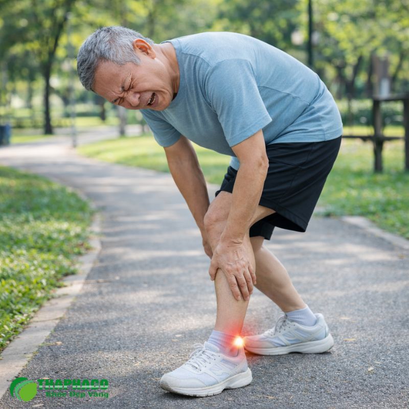 Gai xương thường biểu hiện qua đau nhức, tê bì, cứng khớp và hạn chế vận động