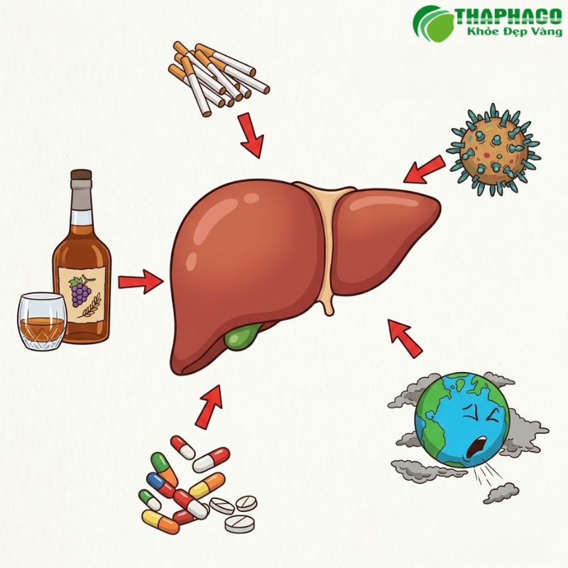 Suy gan là tình trạng gan bị tổn thương nghiêm trọng, mất khả năng thực hiện chức năng