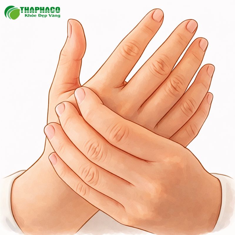 Tê bì tay chân là cảm giác khó chịu như châm chích, kiến bò