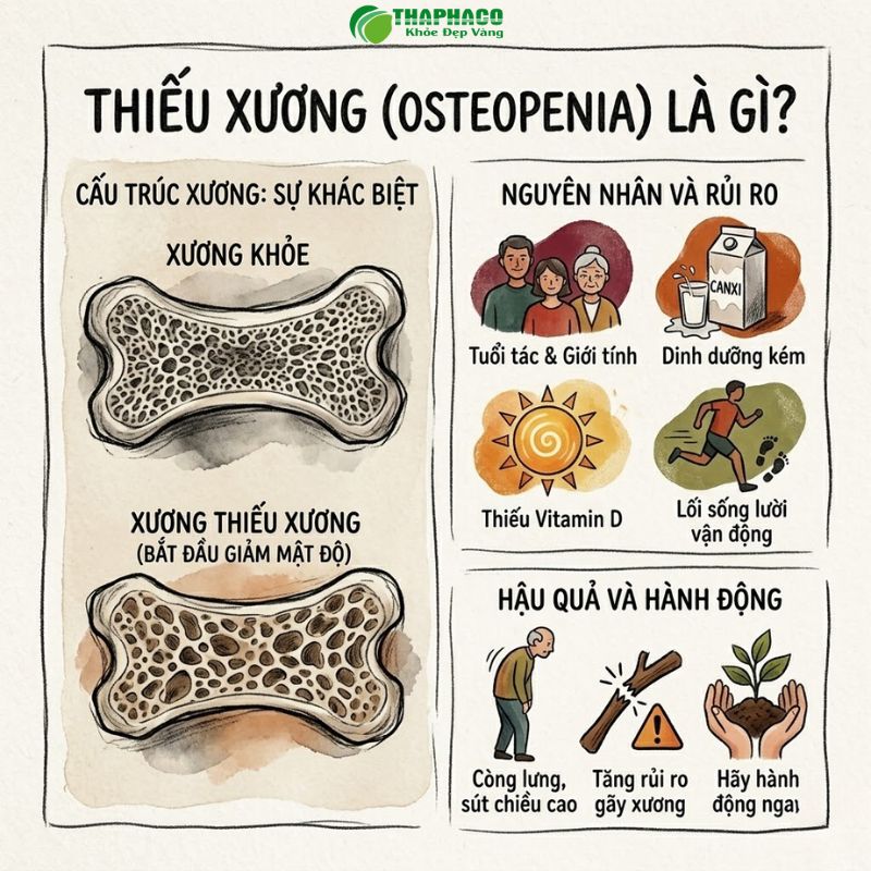 thiếu xương là gì