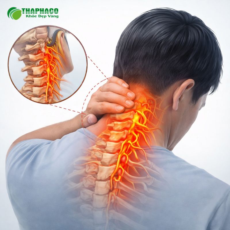 Thoái hóa khớp cột sống cổ là tình trạng sụn khớp tại cột sống cổ bị hư tổn