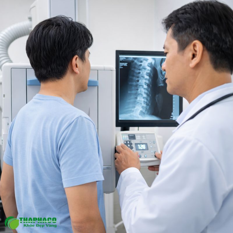Chẩn đoán thoái hóa cột sống cổ dựa vào khám lâm sàng, X-quang, MRI, CT scan