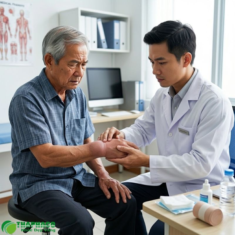 Chỉ có các chuyên gia y tế mới có thể đưa ra chẩn đoán chính xác về tràn dịch khớp
