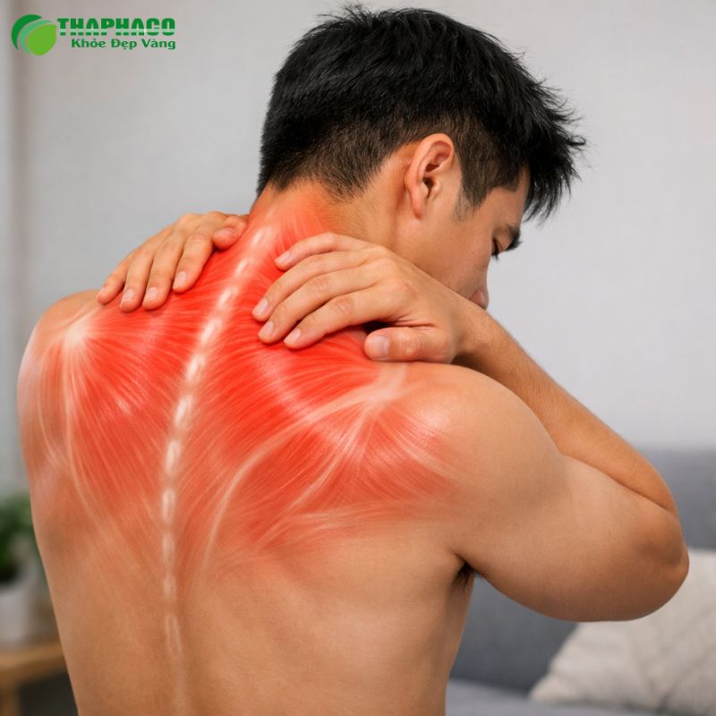 Viêm cơ là tình trạng các sợi cơ bị tổn thương, sưng viêm, gây đau nhức