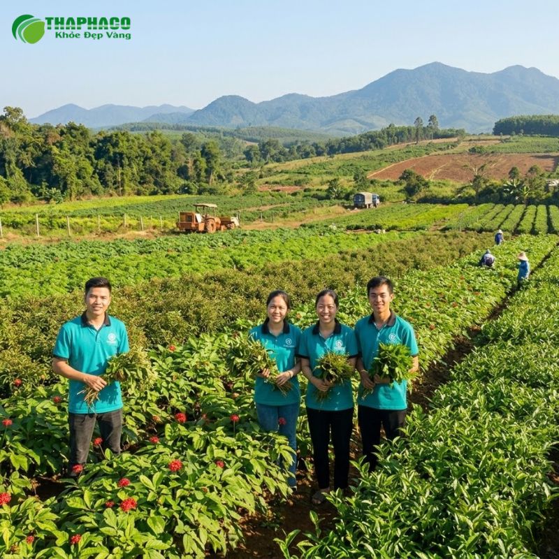 Thaphaco cam kết nguồn gốc dược liệu chuẩn SẠCH từ quy trình trồng trọt đến thu hái và sơ chế