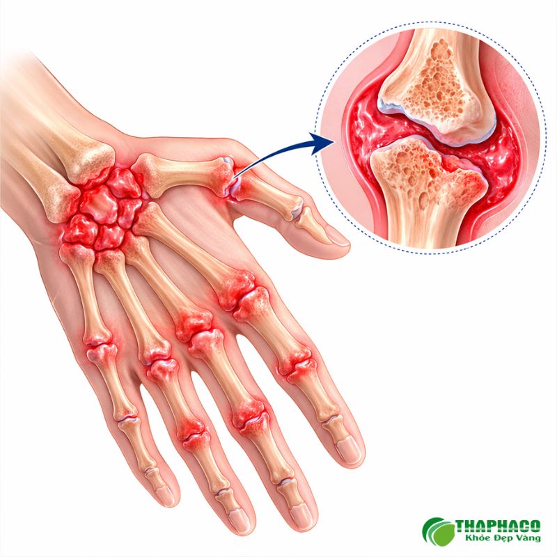 Viêm đa khớp là tình trạng viêm cùng lúc nhiều khớp trên cơ thể, thường từ 5 khớp trở lên