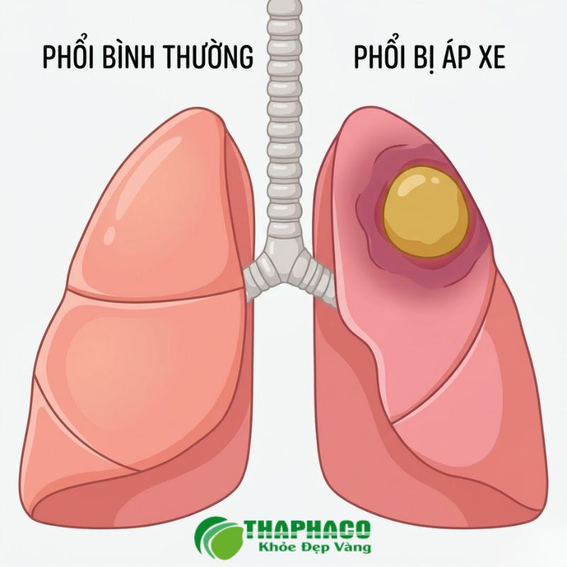 Áp xe phổi là gì