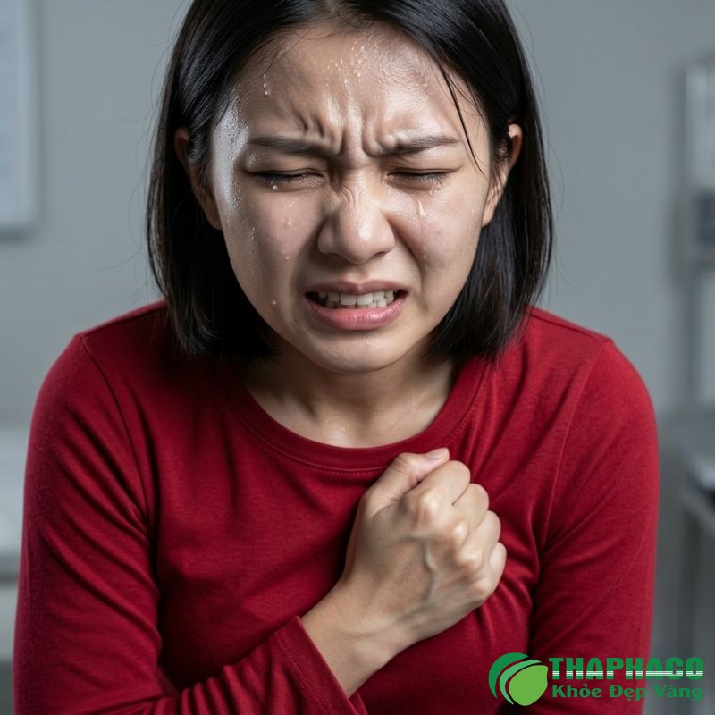 Đau tức ngực là cảm giác khó chịu ở vùng ngực, có thể là nặng tức, nhói, bỏng rát