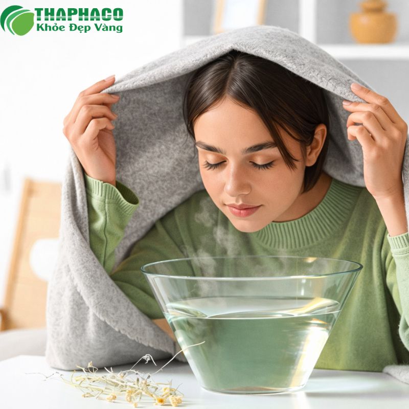 Xông Hơi Giảm Hắt Hơi Với Dược Liệu Thaphaco 